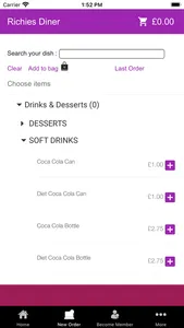 Richies Diner Online screenshot 2