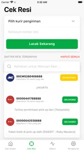 Kiriman: Cek Resi & Ongkir screenshot 0