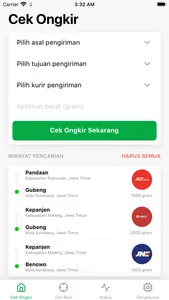 Kiriman: Cek Resi & Ongkir screenshot 2