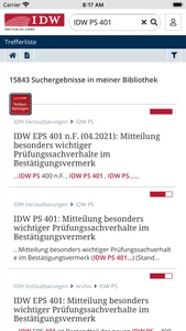 IDW Bibliothek screenshot 2