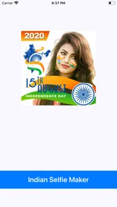 Indian Selfi Flag Face Maker screenshot 0