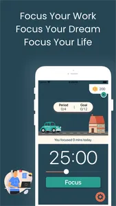 Focus Road: Pomodoro Timer screenshot 0
