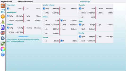 PsychroTools screenshot 6