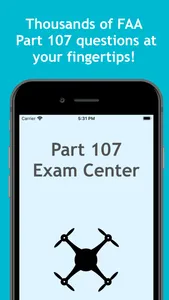 Part 107 Exam Center: FAA prep screenshot 0