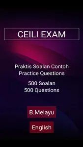 CEILI Exam - BMelayu & English screenshot 0