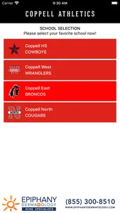 Coppell ISD Athletics screenshot 1