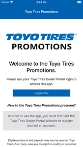 Toyo Tires Promotions screenshot 1