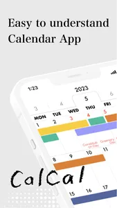 CalCal - easy to use Calendar screenshot 0