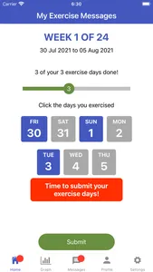 My Exercise Messages screenshot 0