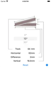 Rail Model Track Calc screenshot 2