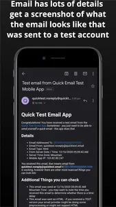 Email Quick Test screenshot 5