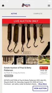 Mark Craig Auctions screenshot 2