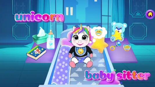 Unicorn Baby Sitter screenshot 0