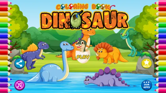 Coloring Book - Dinosaurs screenshot 0