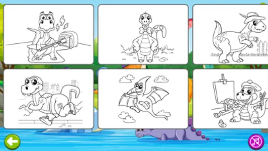 Coloring Book - Dinosaurs screenshot 1