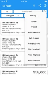 HDB Resale @ SG screenshot 2