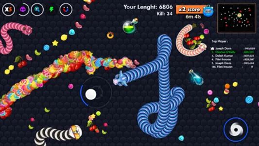 Vegetarian Snake - Worm Zone screenshot 1