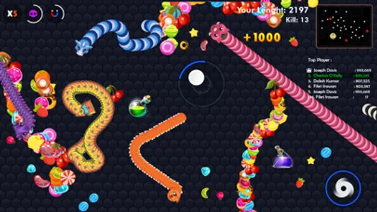 Vegetarian Snake - Worm Zone screenshot 2