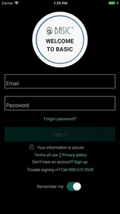 BASIC Benefits App screenshot 0