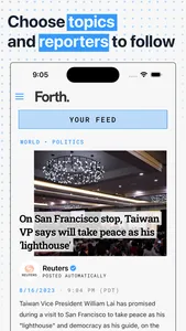 Forth: News Feed for News screenshot 0