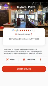 Taylors’ Pizza House screenshot 0