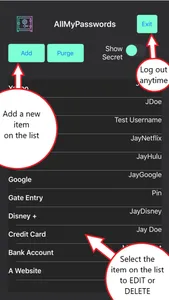 AllMyPasswordsHQ screenshot 1