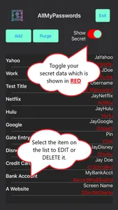 AllMyPasswordsHQ screenshot 2