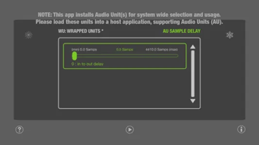 WU: AUSampleDelay screenshot 2