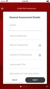 AssessNET Risk Assessments screenshot 2