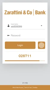 ZarattiniBank e-Banking screenshot 0