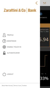 ZarattiniBank e-Banking screenshot 2