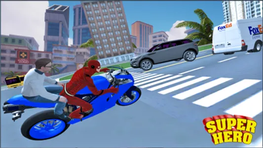 Superhero Bike Taxi Simulator screenshot 2