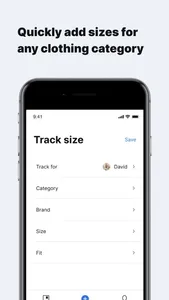 Criby: Clothing & Shoe Size screenshot 2