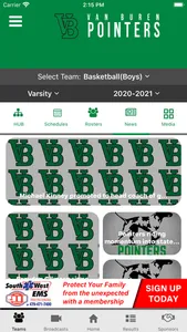 Van Buren Pointers Athletics screenshot 7