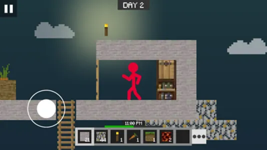 Stickman Skyland: Cube Craft screenshot 1