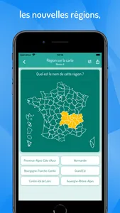 Départements et régions France screenshot 2