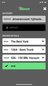 Bison Driver App screenshot 2