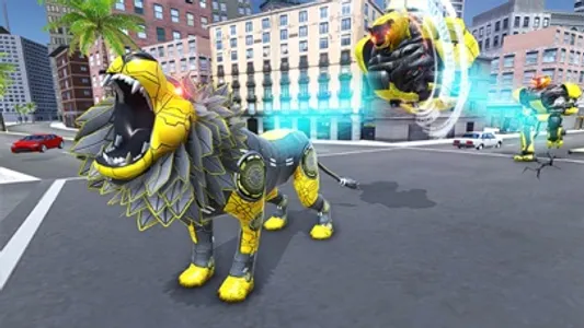 Lion Robot Superhero Battle screenshot 0