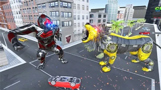 Lion Robot Superhero Battle screenshot 4