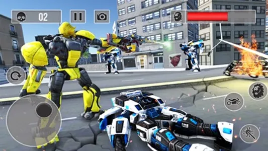 Lion Robot Superhero Battle screenshot 5