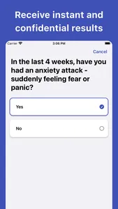 Panic Disorder Test screenshot 1