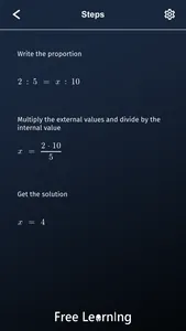 Solve proportions screenshot 2