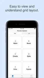 NATO Phonetic Alphabet screenshot 1