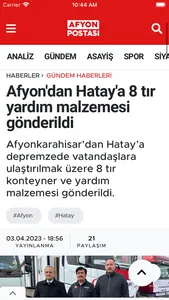 Afyon Postası Haber screenshot 1