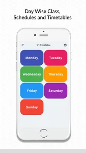 V1 Class Schedule Timetable screenshot 0