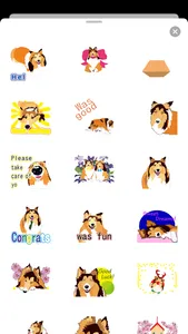 Exciting Sheltie Dog Sticker screenshot 2