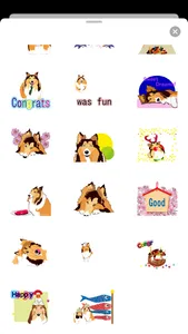 Exciting Sheltie Dog Sticker screenshot 3