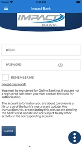 Impact Mobile Banking screenshot 0