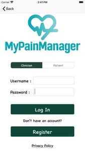 MyPainManager screenshot 1