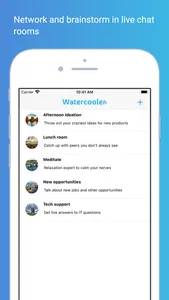 Watercooler: Audio chat screenshot 1